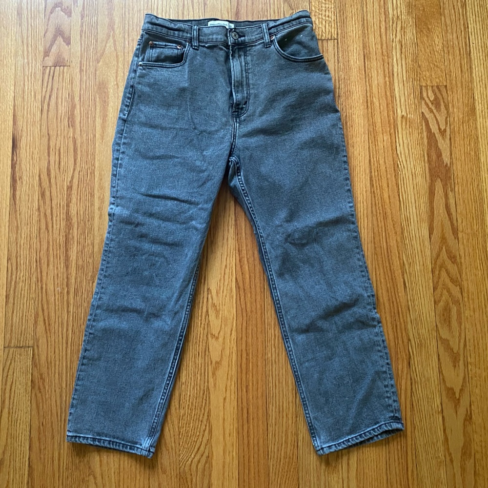 Abercrombie & Fitch Ankle Straight Jeans